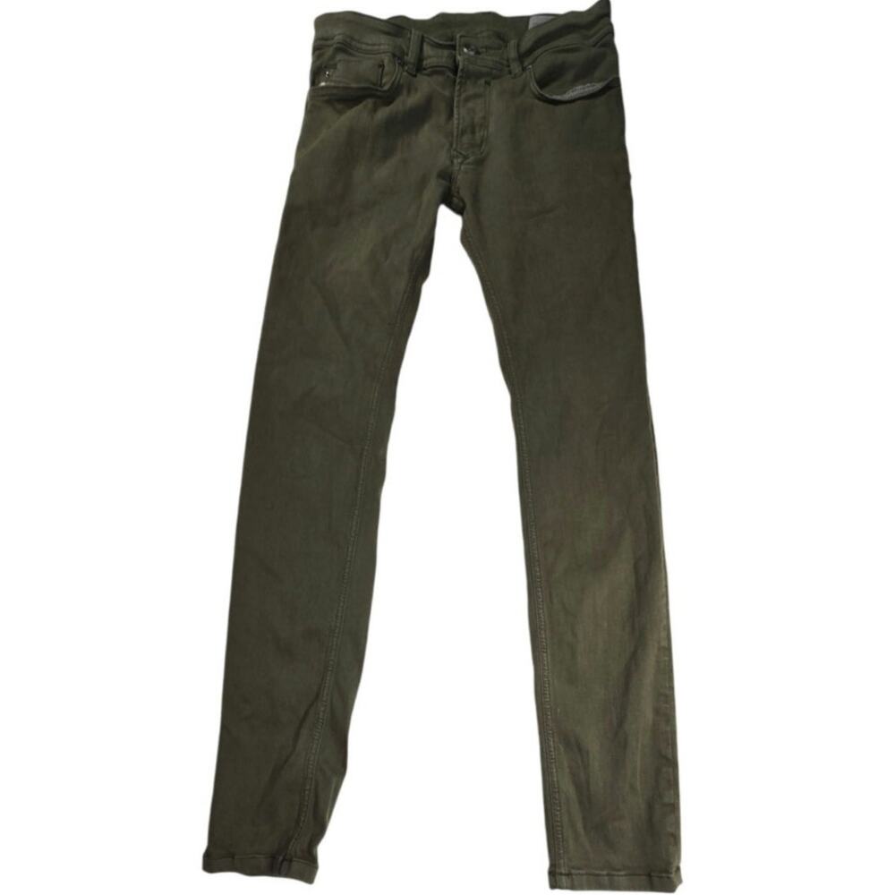 Diesel Sleenker J Slim Skinny Jeans Boys 12Y Green Stretch Pockets